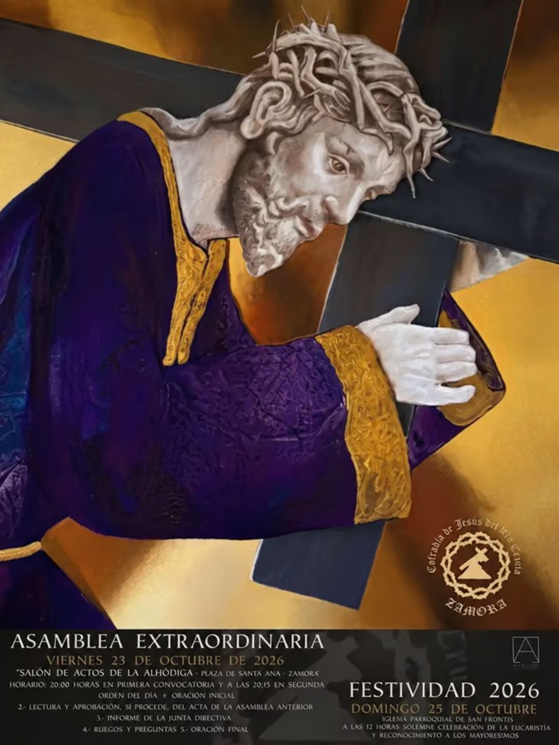 Cartel Anunciador de la Asamblea Extraordinaria y de la Festividad 2026